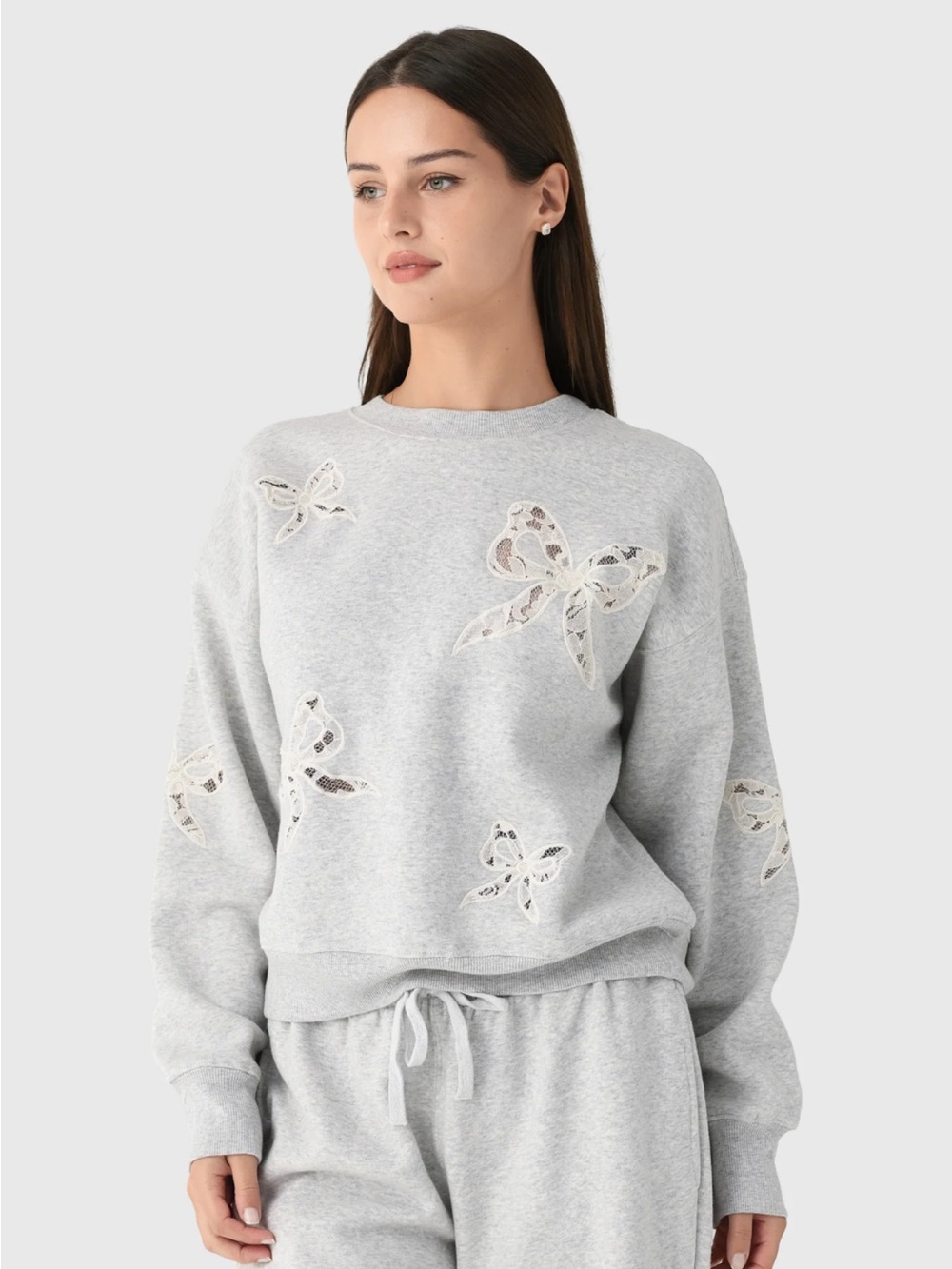LoveShackFancy Linetta Sweatshirt - Picture 2 of 8